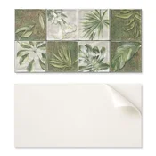 shumee Samolepilne vinilne ploščice z vzorcem listov v mozaiku narave 6x60x30 cm