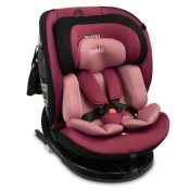 Caretero Otroški avtosedež Mokki roza, 360° I-Size Isofix 40-150cm GRATIS podloga proti potenju