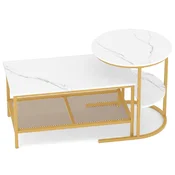 COSTWAY 2-delni komplet mizic za dnevno sobo, (5000289078)