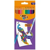 Bic Barvice za pisanje z radirko, 12 barv