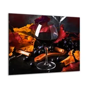 shumee Steklena zaščitna plošča ZA štedilnik za vino 60x52