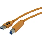 Tether Tools Tether Tools USB kabel USB 3.2 gen. 1 (USB 3.0) USB-A vtič\, USB-B vtič 4.60 m oranžna CU5460ORG, (20417350)
