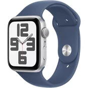 APPLE pametni sat Watch SE2 v3 GPS (40mm), Silver aluminium case with Denim sport band - M/L