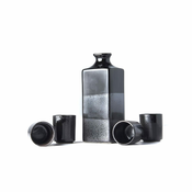 Komplet dekanterja in 4 skodelic za sake MIJ Gunmetal