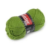 Pletena preja Meran 100 g - (073) zeleni vzorec.