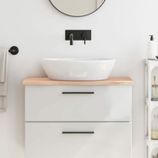 Greatstore Kopalniški pult 80x30x2 cm neobdelan trden les