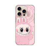 Silikonska maska za iPhone 16 Pro 6.3 Print, La Bubu, Roze