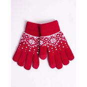 Yoclub Kidss Girls Five-Finger Touchscreen Gloves -0019G-AA5C-003
