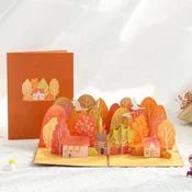 shumee 3D Pop-up Seasons Voščilnica - Jesen