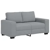 Vidaxl Dvosed svetlo siv 160x77x82 cm blago