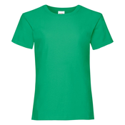 Valueweight Fruit of the Loom Girls Green T-shirt