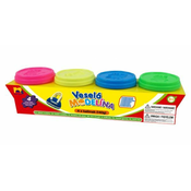 Plastilin 4x 140g neonska barva