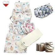 shumee Komplet plenic za večkratno uporabo MINT BALLOONS coolmax NappiMe plenice