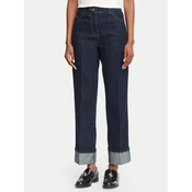 Morgan Jeans hlače 252-PREVER Mornarsko modra Straight Fit