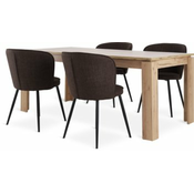 LINTRUP D190/280 sto hrast + 4 RISSKOV tamno braon