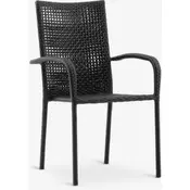 Stacking chair black