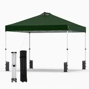 COSTWAY Zložljiv vrtni paviljon Vrtni šotor 300 x 300 cm, (5000249868)