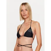KARL LAGERFELD Gornji del bikini Logo 230W2215 Črna