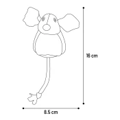 Igrača miš Jeany z mačjo meto 8cm Flamingo - Mačje igrače