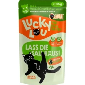 Lucky Lou Life Stage Pouch mačja hrana Adult - govedina in divji prašič - 125 g