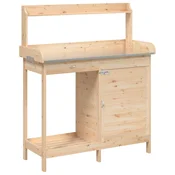 vidaXL vidaXL Miza za sajenje z omarico 110,5x45x124,5 trden les jelke, (21159848)