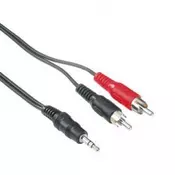 Hama 2 RCA Plugs - 3.5 mm Stereo Jack Plug 3m