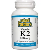 Natural Factors – Vitamin K2 100 mcg, 60 kapsul