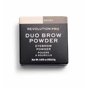 Makeup Revolution REVOLUTION PRO Vegan eyebrow powder medium brown 22g