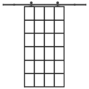 Klizna vrata s okovom 102x205 cm ESG staklo i aluminij