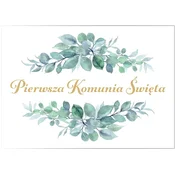 Plakat za prvo obhajilo z motivom bršljana 60 cm x 42 cm 1 kos.