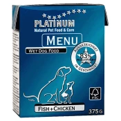 Platinum konzerva za pse Dog Menu Piletina i Riba - 185 g