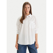 Calvin Klein Jeans Srajca LV047F102G Bela Relaxed Fit