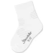 Dječje čarape Sterntaler - Na srca, veličina 15/16, 4-6 mjeseci, bijele