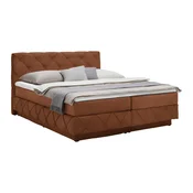 Premium Living Postelja Boxspring Cordoba, Opečnato Rjava, 180x200