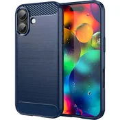Ohišje Carbon Shield TPU za Apple iPhone 17 - Modra KP38495