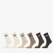 Nogavice adidas Trefoil Crew Sock Cushion 6-Pack Cloud White S