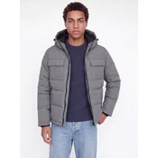 JACK & JONES Zimska jakna JJWILLIAM pegasto siva