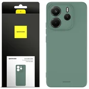 shumee Silikonski ovitek SC 30 za Redmi Note 14 4G temno zelen