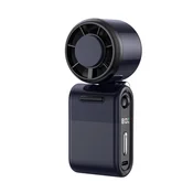 INF 3-v-1 Zložljiv prenosni ventilator – USB, zaslon, 5-stopenj, 3000mAh Black, (5000310471)