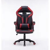TOH DRIFT CZE gaming vrtljivi stol, črn/rdeč