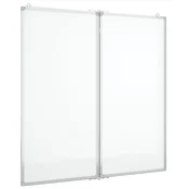Vidaxl Magnetna tabla zložljiva 100x100x1,7 cm aluminij