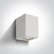 ZIDNA SVJETILJKA GU10/7W IP65 BIJELA 100x77x77mm