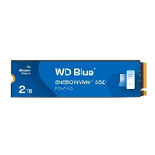 Western Digital WD Blue SN580 SSD 2TB x4 WDS200T3B0E, M.2 2280, PCIe 4.0 do MB/s 4150/4150 branja/pisanja.