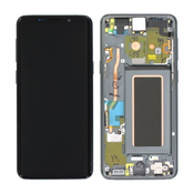 Samsung Galaxy S9 G960F - LCD zaslon + steklo na dotik + okvir (Titanium Grey) - GH97-21696C, GH97-21697C Genuine Service Pack