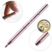 Molly Nails tanki ovalni Pro gel čopič za avtomatski gel št. 4 v barvi rožnatega zlata