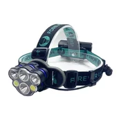 FOREVER ULTRA naglavna LED svetilka, 6W, 500 lumnov, več načinov svetenja, polnilna baterija, upravljanje z gumbi, IP64 vodoodpornost, črna