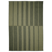 KANTSTOLPE Ravno tkani tepih, unutra/spolja, zelena, 133x195 cm