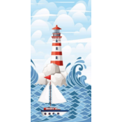 Faro Brisača Lighthouse Bombaž, frotir, 70/140 cm