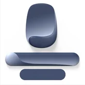 INF Silikonski komplet podloge za miško z oporo za zapestje, lycra Dark Blue, (5000264656)