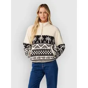 Rip Curl Bossa Nova 1/4 Zip Polar Half-Zip Fleece Swe white